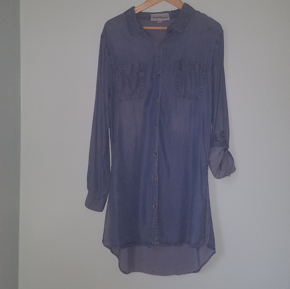 Young Hearts Run Free Denim Tunic